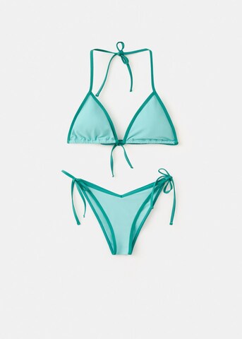 MANGO TEEN Triangle Bikini 'Laura' in Blue