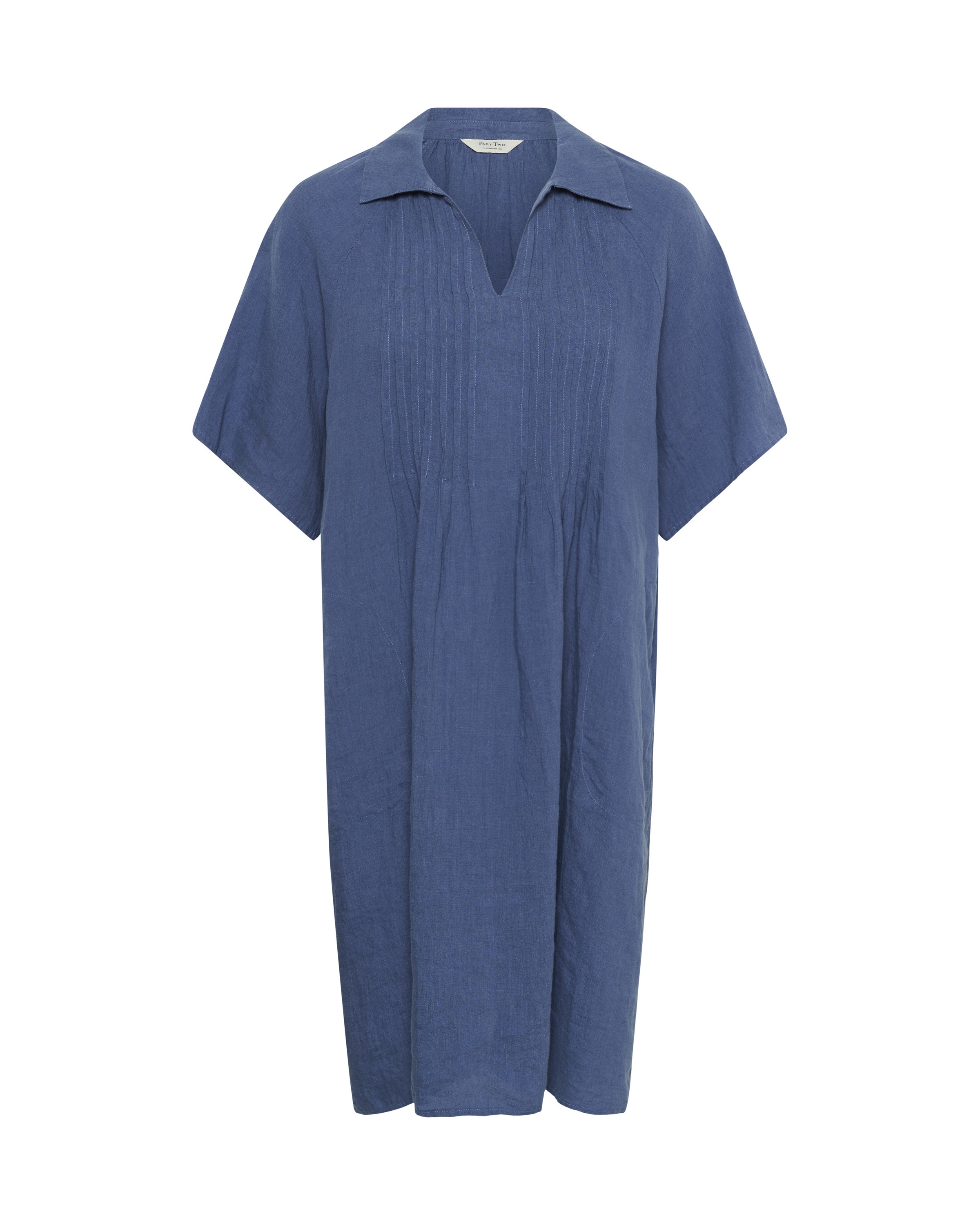 Part Two Jurk in Blauw: voorkant