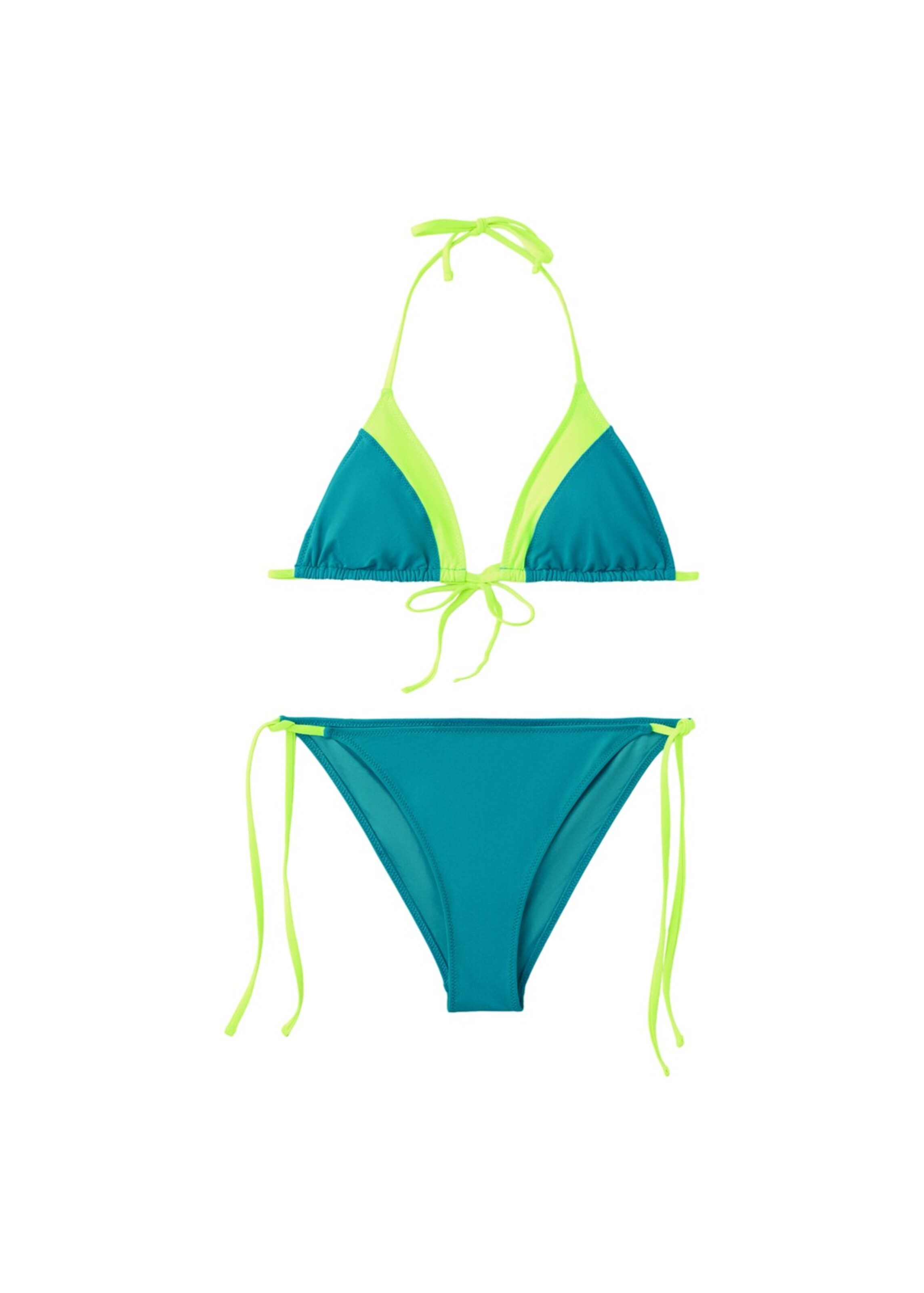 MANGO TEEN Triangel Bikini in Blau: Vorderseite