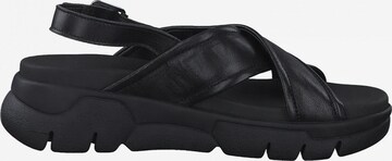 MARCO TOZZI Sandal i svart