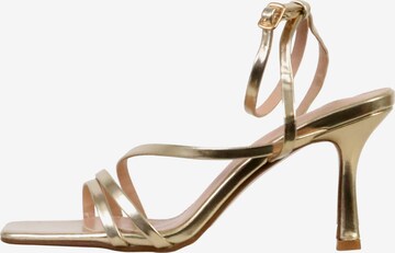 Joia Sandal 'Sandalen mit Absatz' in Gold: front