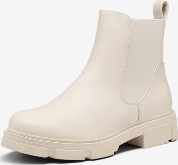 Dream Pairs Chelsea Boots in Beige: front