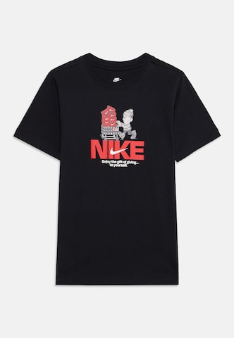 juoda Nike Sportswear Marškinėliai: priekis