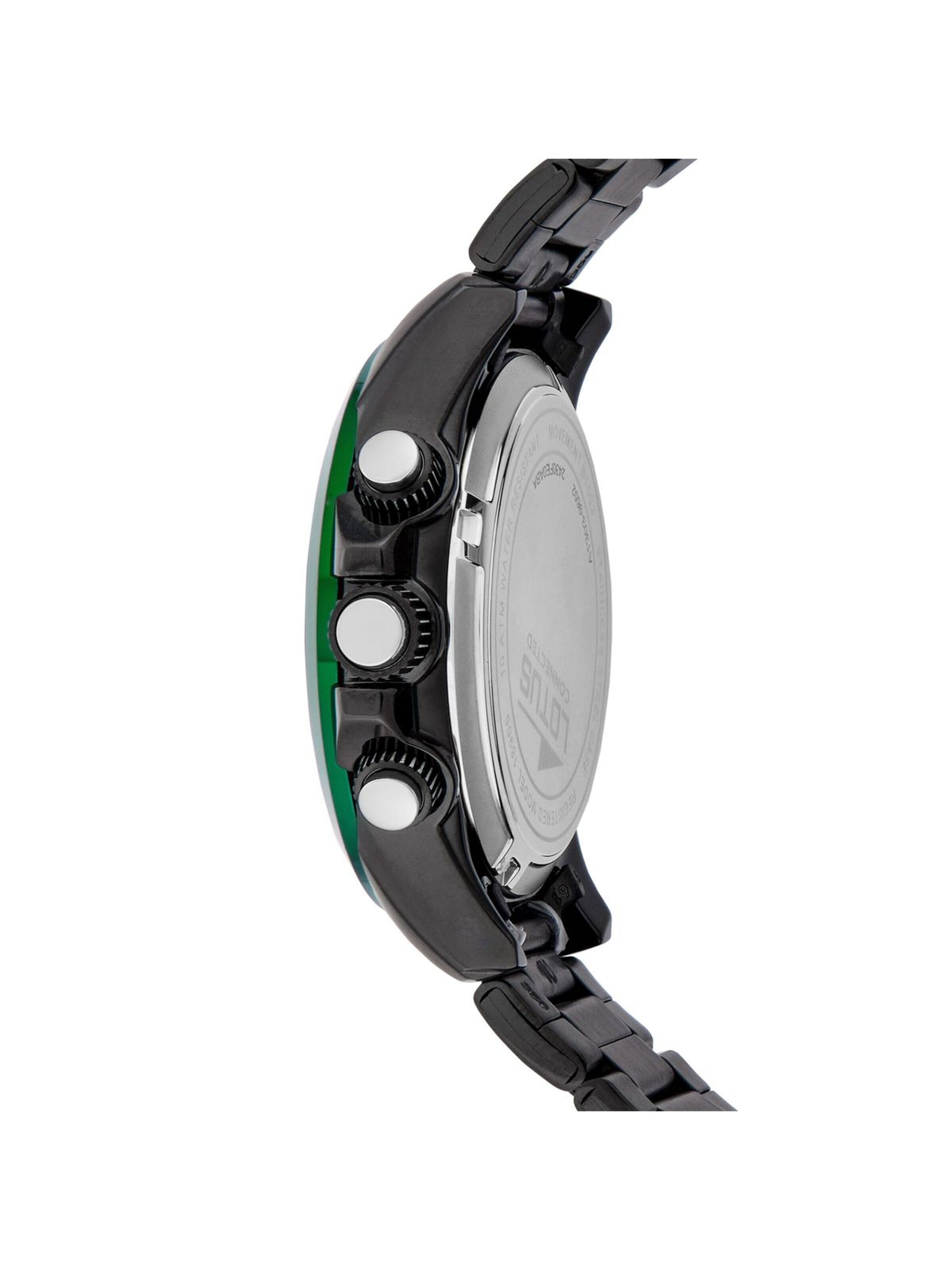 Lotus Analoog horloge in Zwart