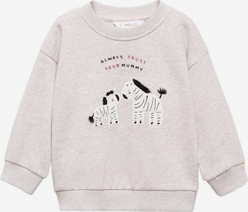 MANGO KIDS Sweatshirt 'Zebri' in Grijs: voorkant