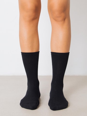 Calzino sportivo 'Tennis Socks 3-Pack' di Honest Basics in nero