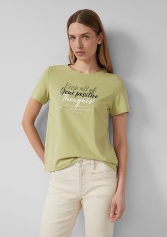 T-shirt s.Oliver en vert : devant