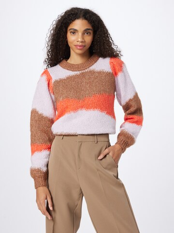 VERO MODA - Pullover 'MARIANNE' em castanho: frente