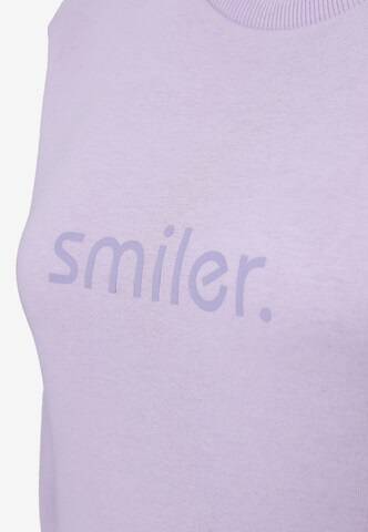 Sweat-shirt 'Cuddle' smiler. en violet