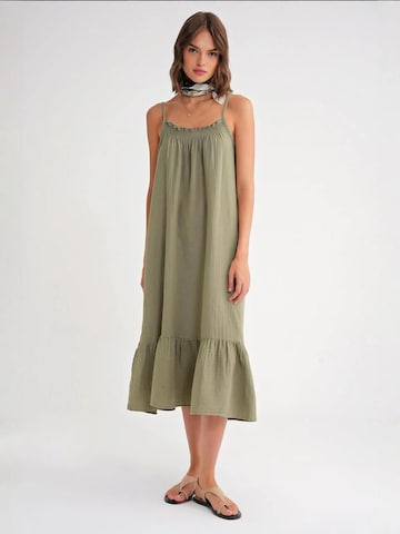 Robe MixRay en vert : devant