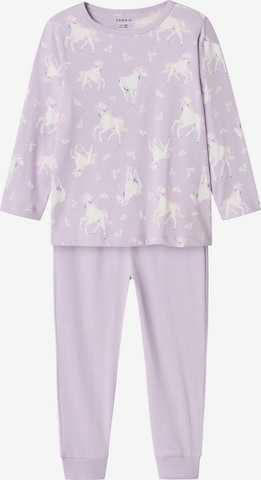 purpurinė NAME IT Miego kostiumas: priekis