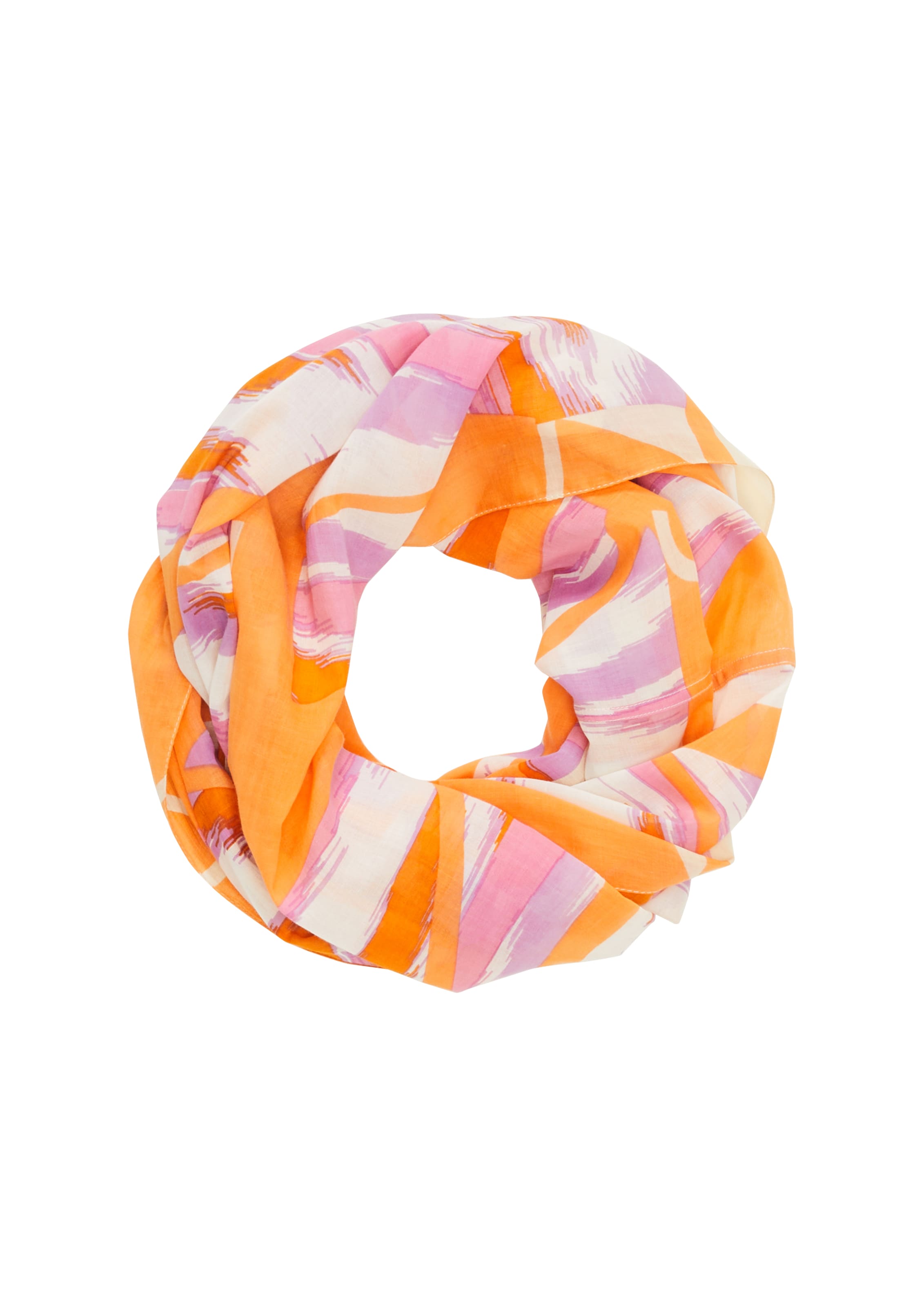 Écharpe tube COMMA en orange : devant