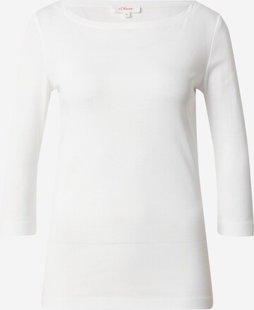 T-shirt s.Oliver en blanc : devant