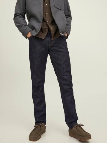 Coupe slim Jean 'Glenn Evan' JACK & JONES en bleu : devant