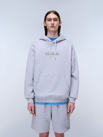 Pulover 'B-BOX LOGO H 1' de la NAPAPIJRI pe alb: față