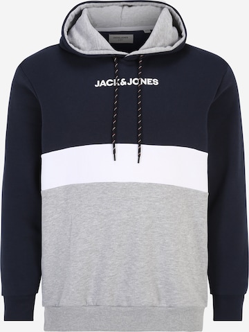 Jack & Jones Plus Sweatshirt 'Reid' in Blau: predná strana