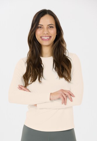 Athlecia Performance shirt 'Miwa' in Beige: front