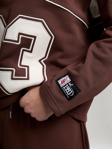 Sweat-shirt '93' AND1 en marron