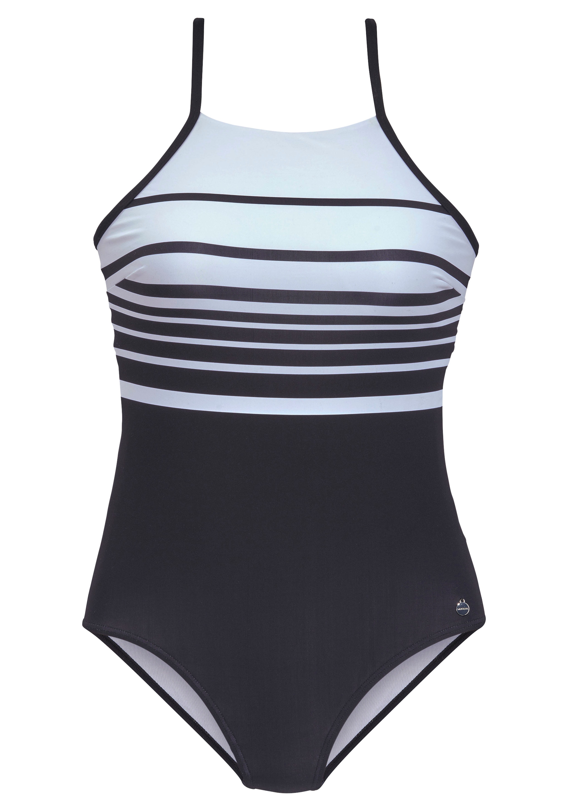 LASCANA T-shirt Swimsuit in Blue: front