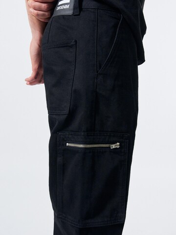 Dr. Denim Loosefit Broek 'Omar Utility' in Zwart