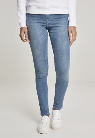 Urban Classics Skinny Jeans in Blue: front