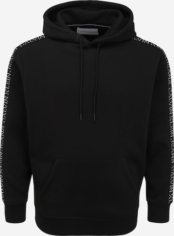 Calvin Klein Jeans Plus Sweatshirt in Zwart: voorkant