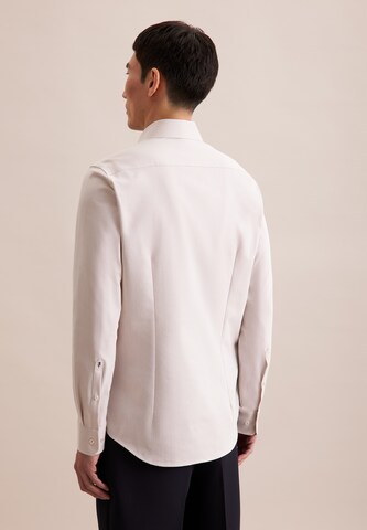 SEIDENSTICKER Slim fit Business shirt in Beige