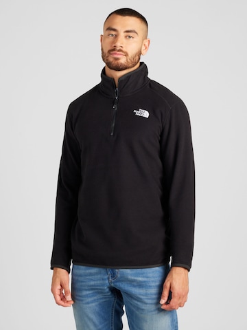 THE NORTH FACE Athletic Sweater '100 Glacier' in Black: front