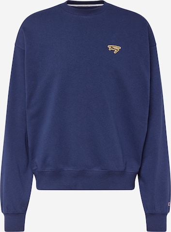 Sweat-shirt Tommy Jeans en bleu : devant