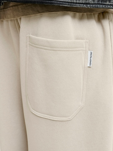 JACK & JONES Barrel Plisované nohavice 'JPSTEVAN BRADLEY' - Béžová