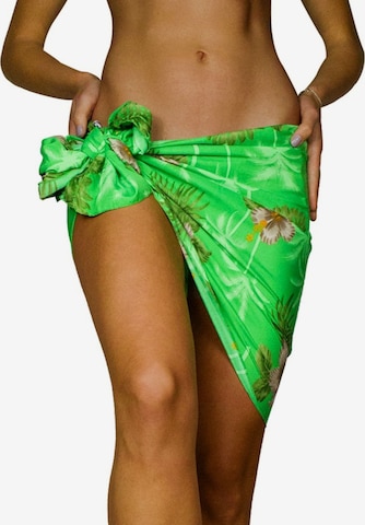 Foulard 'Small Flower' di King Kameha in verde: frontale