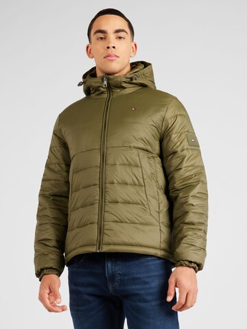 TOMMY HILFIGER Winter jacket in Green: front