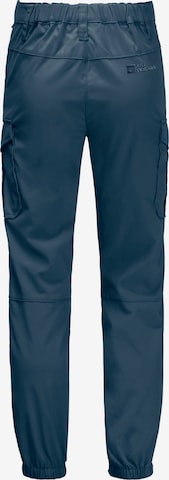 JACK WOLFSKIN Tapered Outdoor Pants 'Treasure Hunter' in Blue