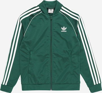 ADIDAS ORIGINALS Sweatjacke 'Adicolor Sst' in Grün: predná strana