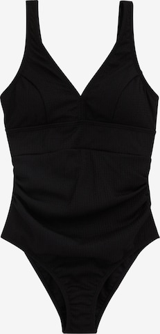 WE Fashion Triangle Swimsuit in Black: front