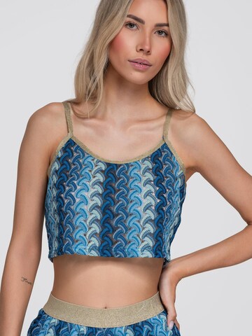 Top di Ombre in blu