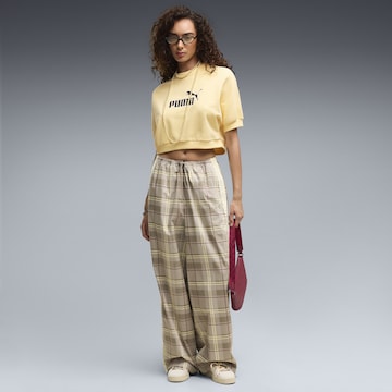 PUMA Wide leg Trousers 'T7' in Beige