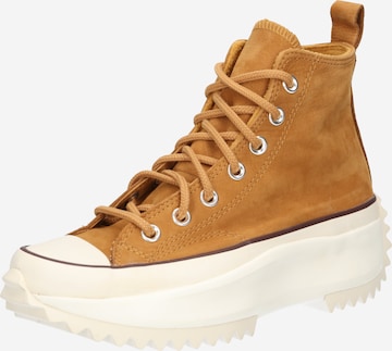 CONVERSE Hög sneaker 'Run Star Hike' i beige: framsida