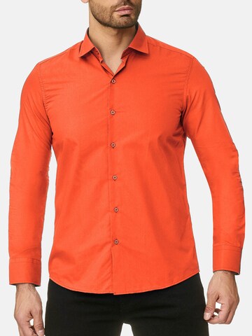 Reslad Button Up Shirt 'RS7002' in Orange: front