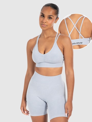 Bustier Haut de sport Smilodox en bleu : devant