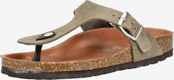 COSMOS COMFORT T-bar sandals in Green: front