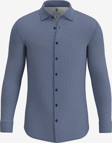 DESOTO Button Up Shirt in Blue: front