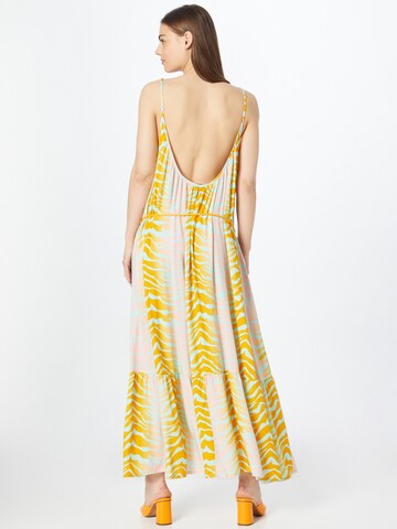 DELICATELOVE Summer Dress 'STUFF NEW TIGER' in Yellow