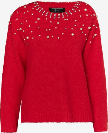 Pullover 'Koosh' di faina in rosso: frontale