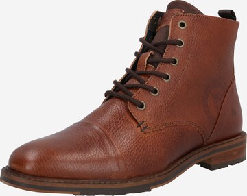 BULLBOXER Lace-Up Boots in Brown: front