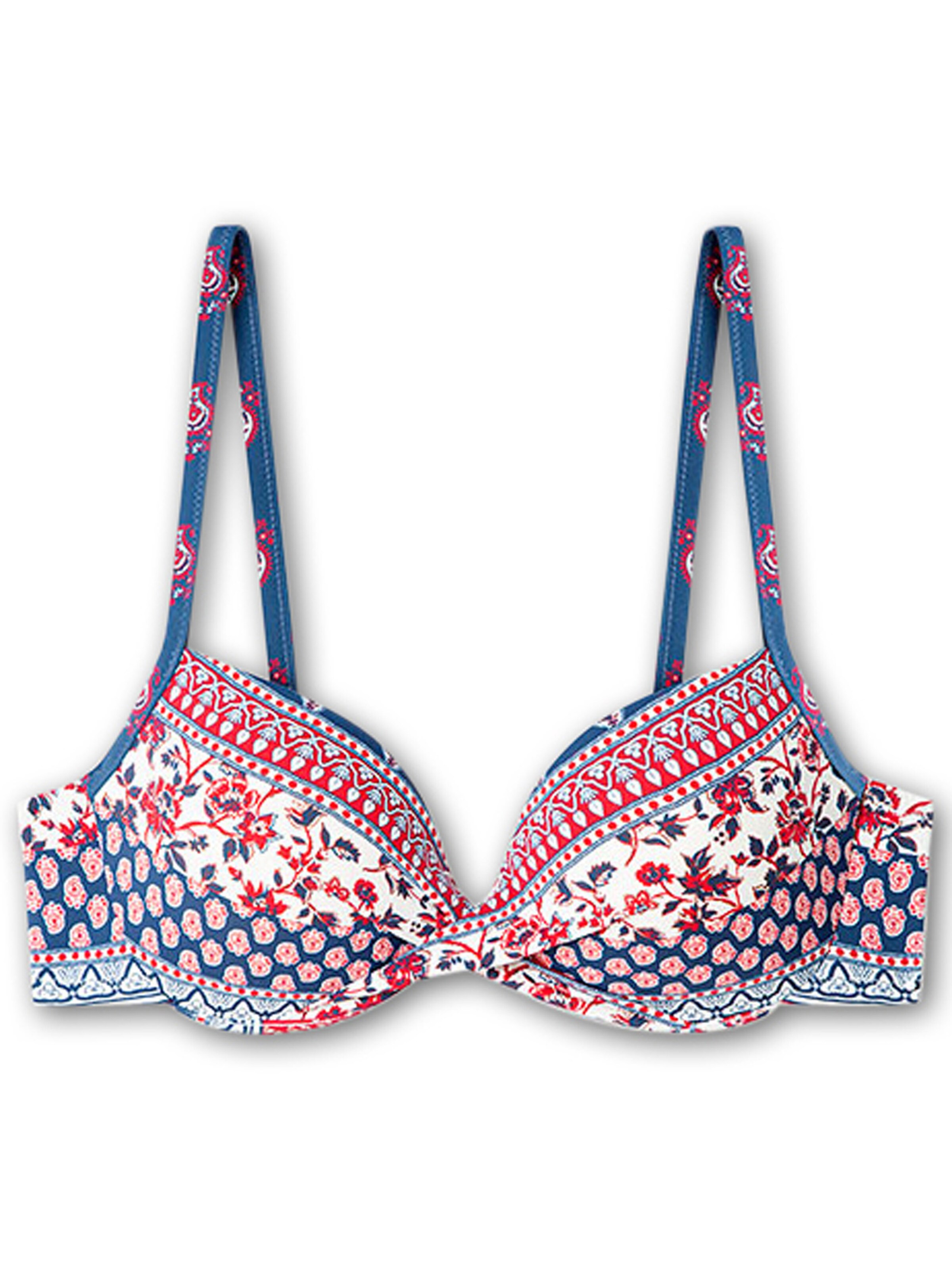 Gisela Балконет Верх бикини в Синий: спереди