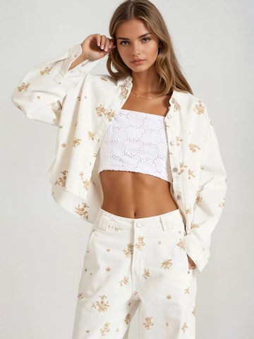 Giacca di mezza stagione di Funky Buddha in bianco: frontale