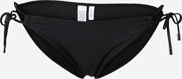 Calvin Klein Swimwear Bikini Bottoms in Black: front