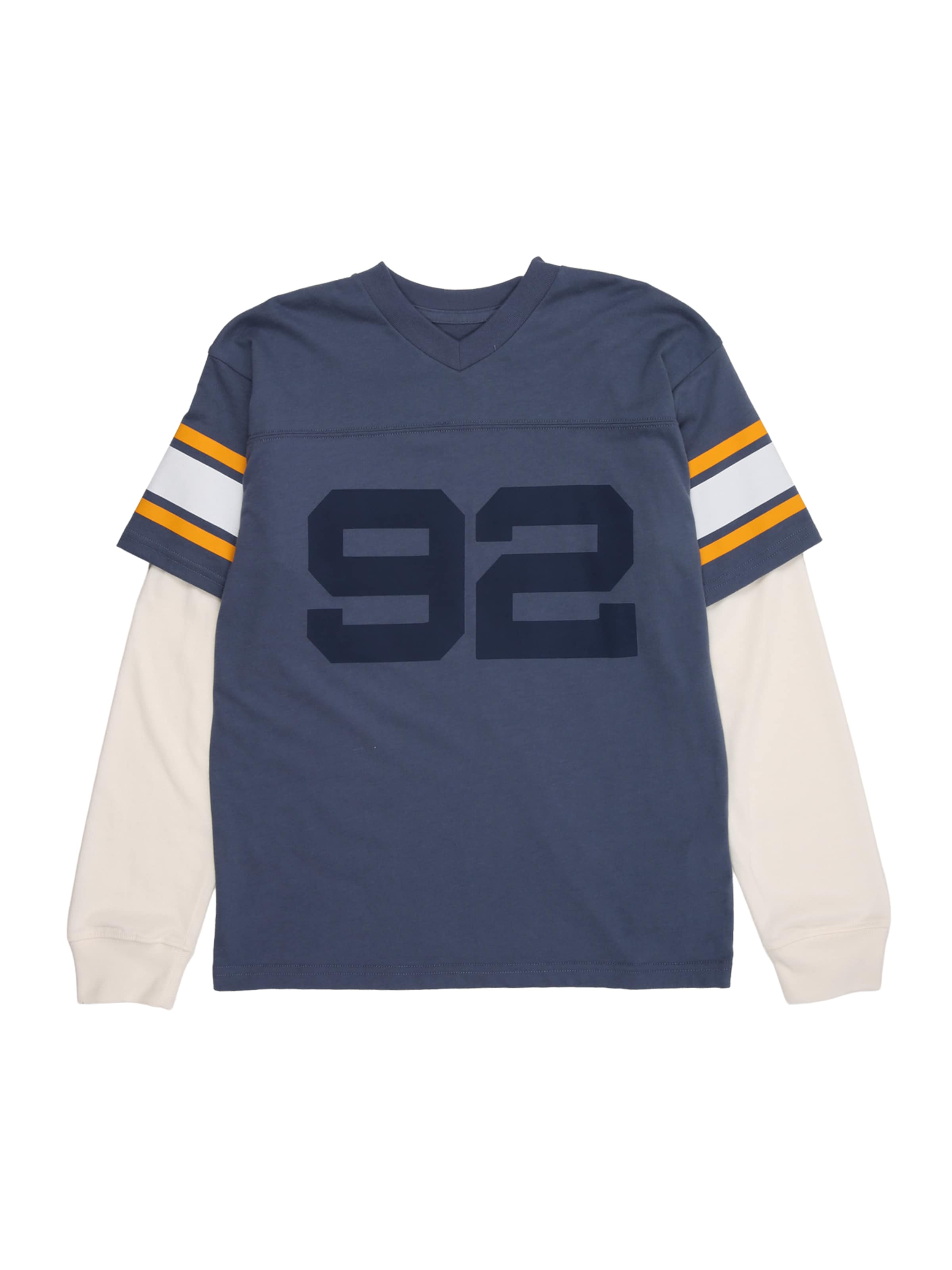 Abercrombie & Fitch Футболка 'AFB FOOTBALL HANGDOWN' в Синий: спереди