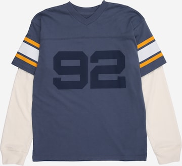 Abercrombie & Fitch Paita 'AFB FOOTBALL HANGDOWN' värissä sininen: etupuoli